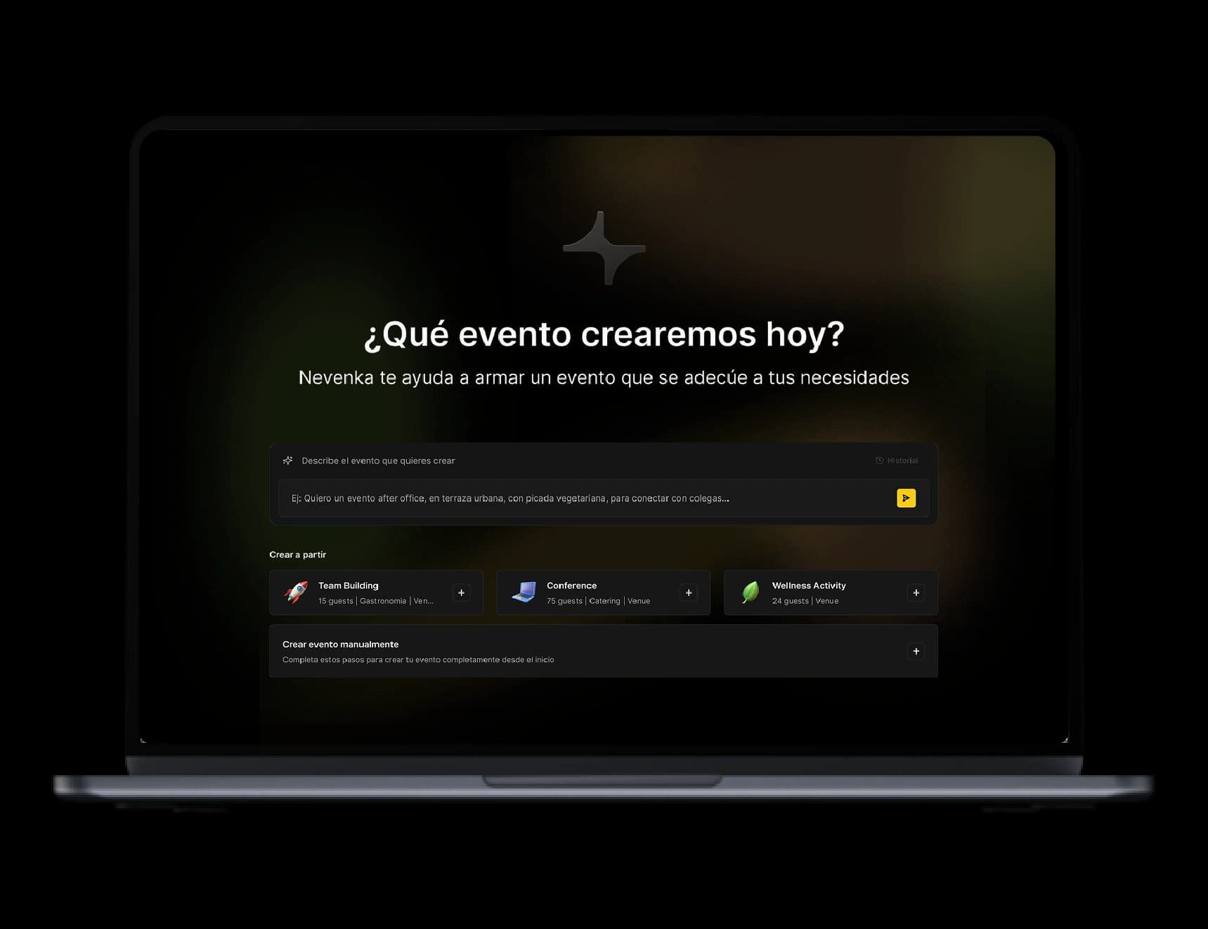 Input your event ideas